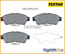 Brake Pad Set, Disc Brake Textar 2160101 for Toyota