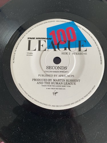 The Human League - Don't You Want Me/Seconds (Virgin VS 466) 1981 - Picture 4 of 4