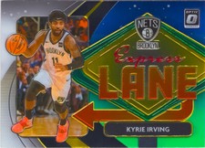 Kyrie Irving 2020-21 Optic Basketball Express Lane Insert Chrome Card #10 Nets
