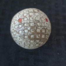  22 Vintage Mesh Golf Ball Orange Dots