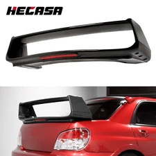 HECASA Trunk Spoiler Wing W/ Brake Light For Subaru Impreza WRX 4-Dr 2002-2007