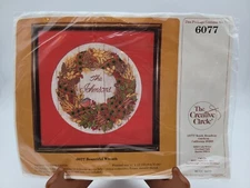 The Creative Circle Bountiful Wreath Long Stitch Kit #6077 Unopened Vintage 1983