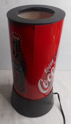 Vintage Coca Cola rotierende Lampe 12-1/2" H Band kann leuchten Kunststoff funktioniert - Bild 2 von 6