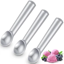 3 Pieces Ice Cream Scoop 7 Inches Nonstick Anti Freeze Ice Cream Scooper with...