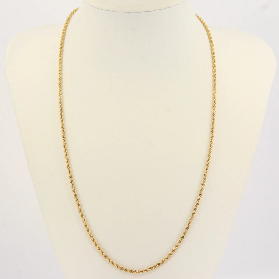 Vintage 18ct Gold Chopard Necklace 20 Inch Rope Chain Designer Yellow Gold - Image 3 of 4