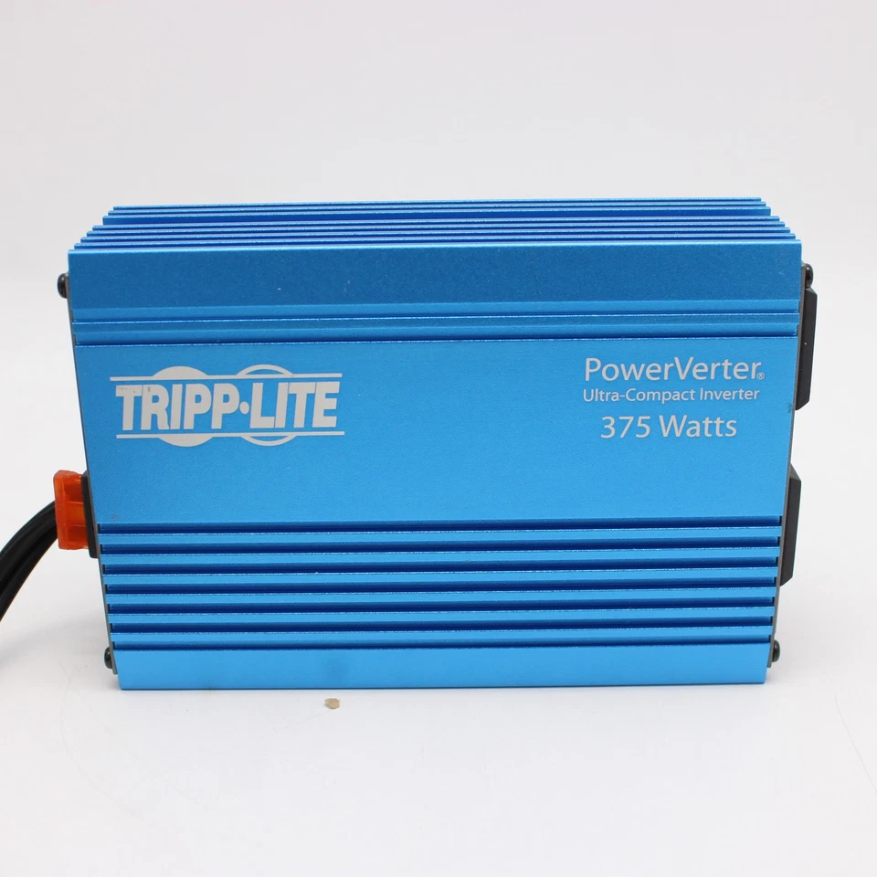 Inversor de carro Tripp Lite PowerVerter 375W ultracompacto portátil AC azul PV375 - Imagem 3 de 4