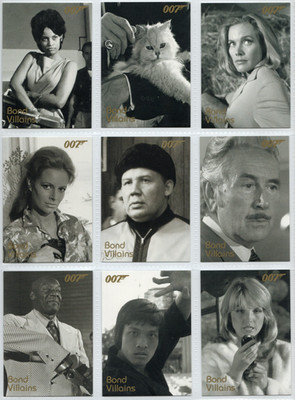 James Bond Mission Logs 2011 Bond Villains Expansion 11 Card Set F71 to F81