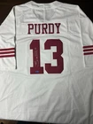 Brock Purdy Signed San Francisco 49ers Football Jersey with COA