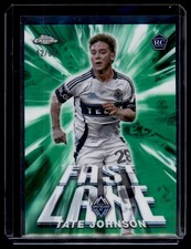 2025 Topps Chrome MLS #FL-21 Tate Johnson Fast Lane Green Refractor #/99