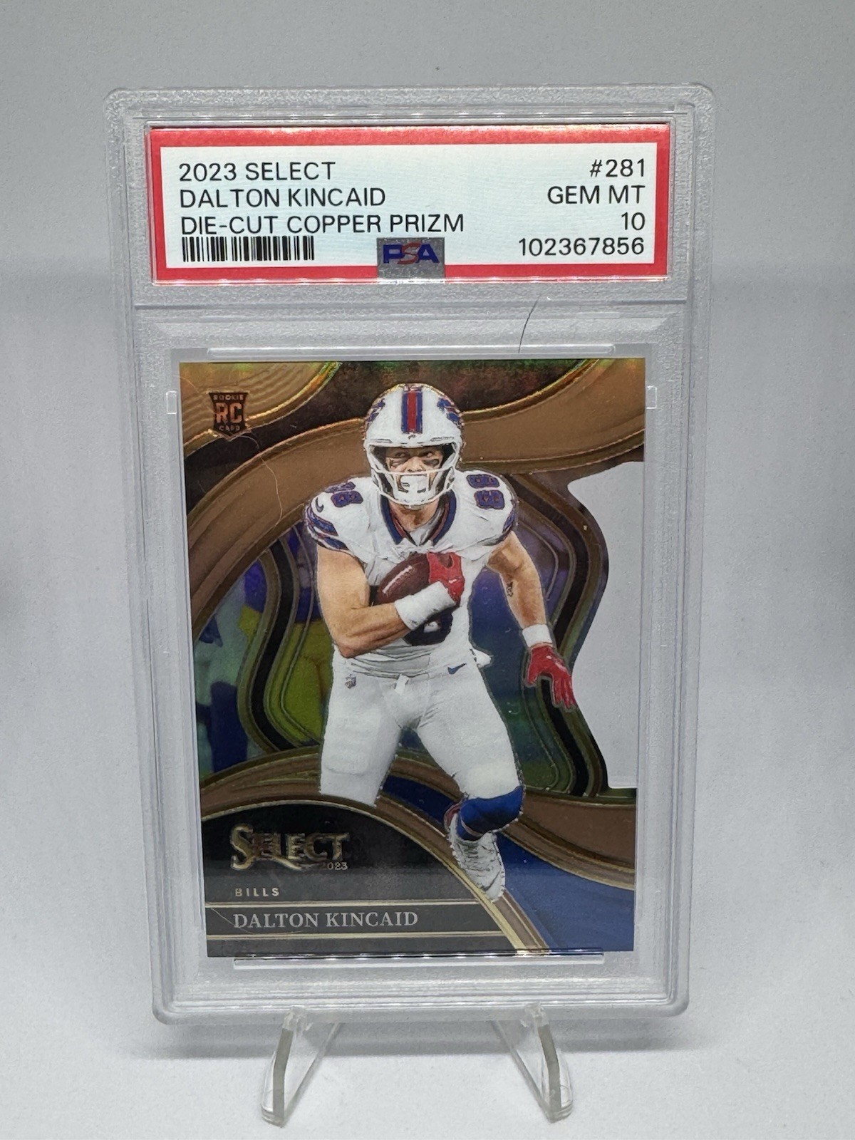 2023  Select - Club Level Dalton Kincaid - Die Cut Copper Prizm - PSA 10 /299