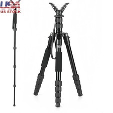 Lightweight Aluminum Tripod 360  V-Yoke Monopod Conversion Stable Shooting New