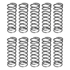 10Pcs Compression Spring 6mm OD 0.6mm Wire Size 20mm Free Length Silver Tone