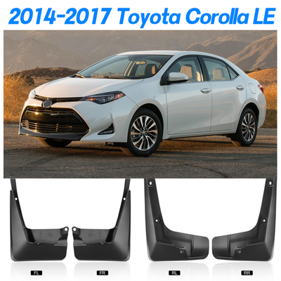 Front & Rear Mud Flaps Splash Guards For Toyota Corolla 2014-2017 Sedan – 4pc Set