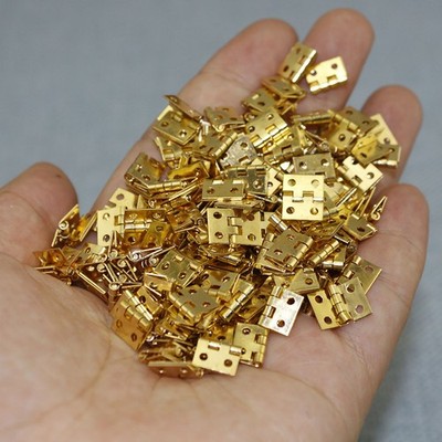 20Pcs Mini-Scharniere Aus Messing 1/4in 4 Löcher Klappbar Kleines Scharnier BAK