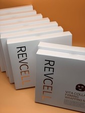 Máscara de tensión reafirmante de colágeno REVCELL Vita 2 cajas Corea compras en casa vendida Oup