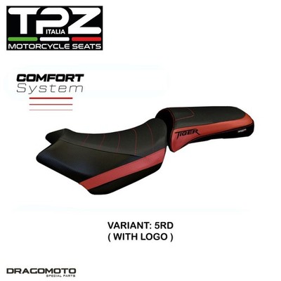 Triumph Tiger 1200 2011-2021 Saddle Covers TT1EV1C-5RD-3 TPZ Red Comfort Syste...