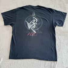HIC Hawaiian Island Creations Men’s XL Logo T-Shirt Surfing Mermaid Double Side