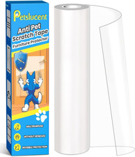 Petslucent Self-Adhesive Door Protector for Dogs and Cats, Clear Tape 20cm x 3m