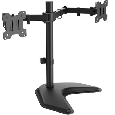 Freestanding Dual Monitor Stand for 2 Screens up to 32 inch, Heavy Duty Monit...