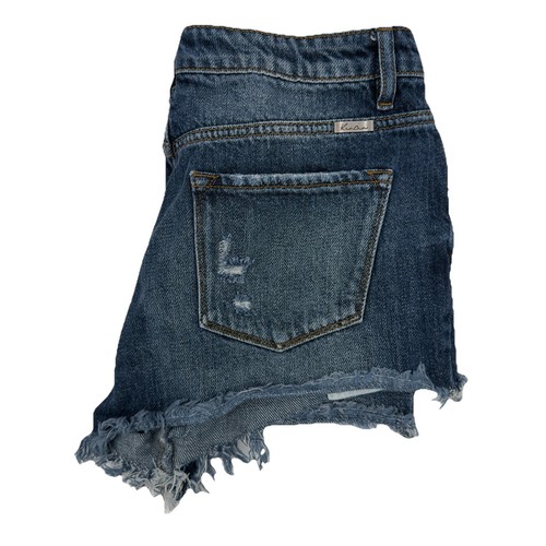 KanCan Jeansshorts Damen Größe 9/28 roher Saum abgenutzt KC8628D
