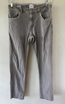 PT05 PANTALONI TORINO Jeans Dyed Gray Stretch Denim Mens 32 Italy Straight Leg