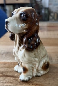 Vintage Ceramic Cocker Spaniel Dog Figure Japan