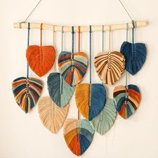 Large Bohemian Macrame Wall Hanging for Boho Chic Bedroom Decor
