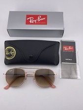 Ray-Ban Marshal Gold Lighting Pink Sunglasses 3648M 9069
