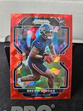 Brevin Jordan 2021 Panini Prizm Red Cracked Ice #417 RC Rookie Texans Miami