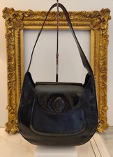 Cartier Happy Birthday Hobo Bag Black Patent Logo 23x28x10 Cm
