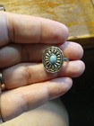 Lot Of 10 Turquoise And Silver Colored Rings, Costume Jewelry Native... — photo 3