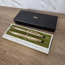 Cross 6601 Ball Pencil Set 12 KT Gold Filled w/ Box - Made In USA