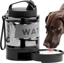 Portable Dog Water Bottle with Bowl BPA-Free, Leak-Proof, 2-in-1 Design