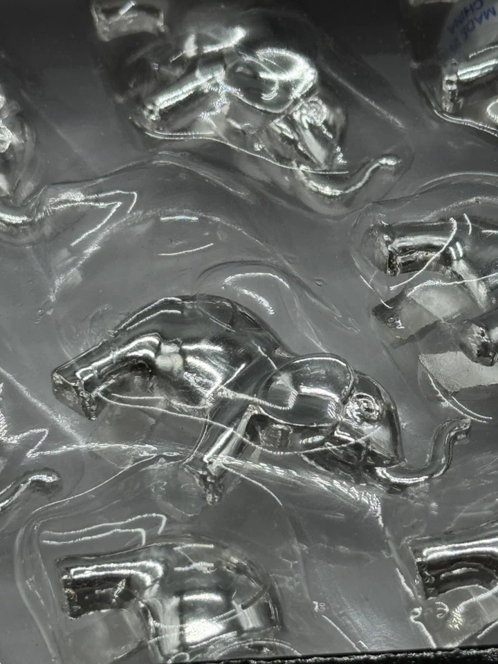 Portatarjetas Favors La Vie diseño elefante dorado plata 12 piezas decoración fiesta Foto 4 de 4