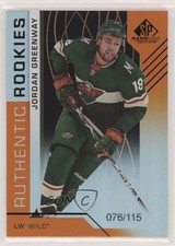 2018 SP Game Used Authentic Rookies Orange Rainbow /115 Jordan Greenway #137 hj3