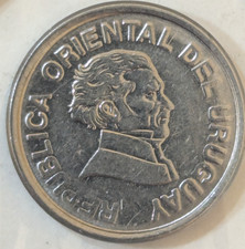 1994 Uruguay 20 Centesimos Slight Date Doubled Die Error