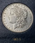 1903-S Morgan Silver Dollar AU++ Gorgeous Old Album Coin