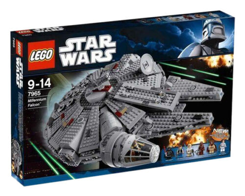 Lego Star Wars Millennium Falcon 7965 Luke Skywalker Darth Vader RETIRED set - Picture 1 of 1