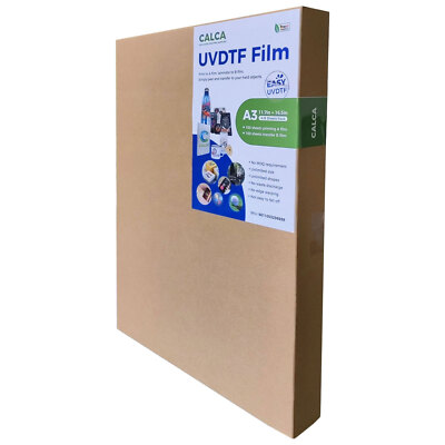 USA-200pcs A3 UV DTF Film Crystal Label Film Printing (A) + Transfer (B) Film