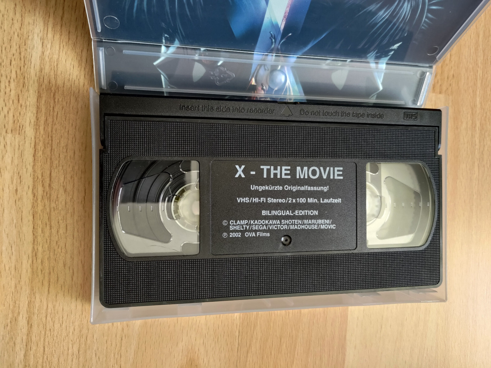 X The Movie Anime VHS Bilingual Kassette dt. Synchronfassung