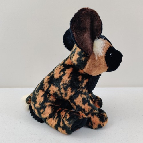 African Wild Dog Calico Hyena Plush Stuffed Animal Destination Nation Aurora - Picture 4 of 10