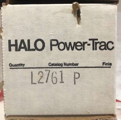 HALO Power-trac Cooper Track Lighting L2761P White BRAND NEW 