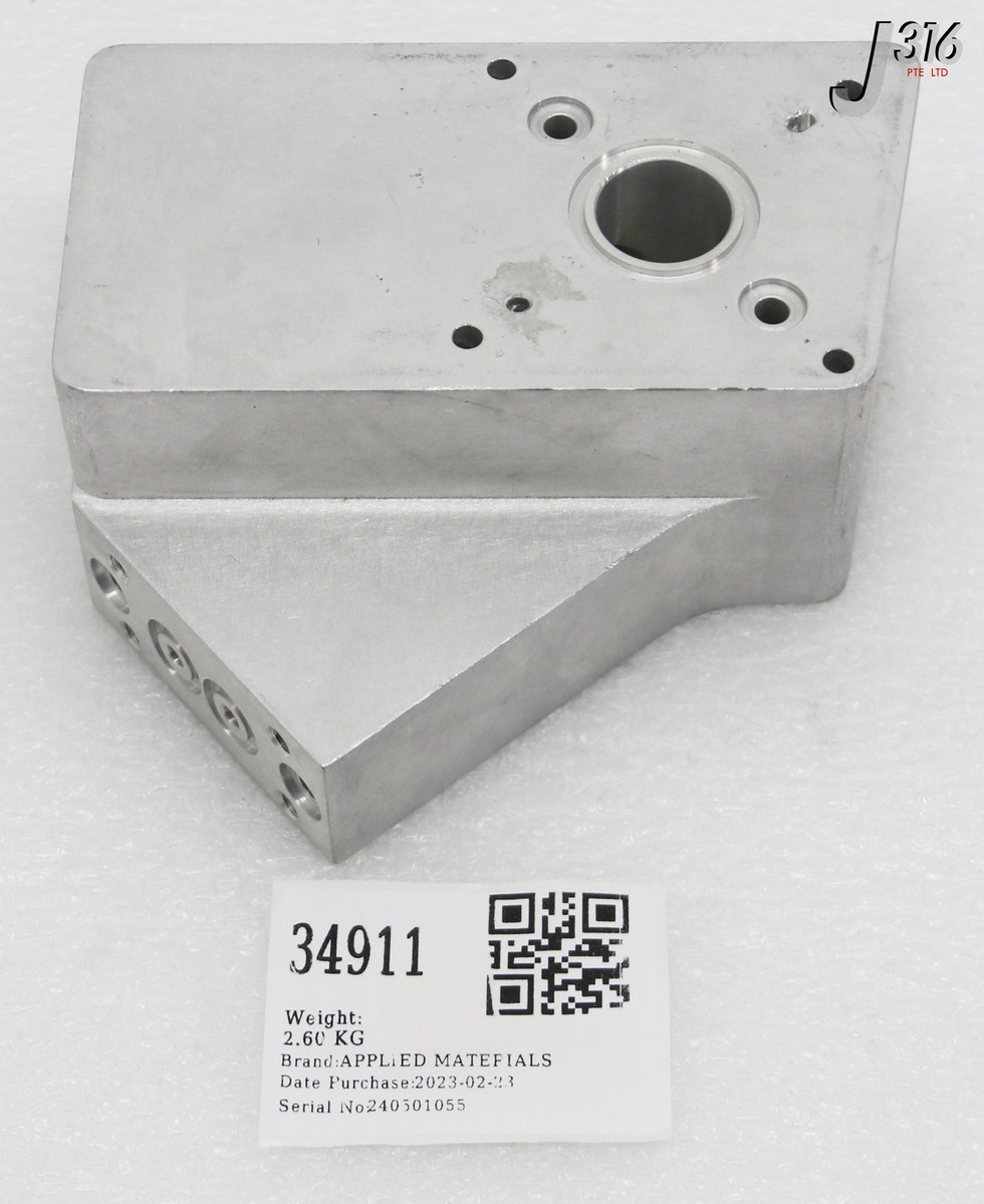 ② 34911 APPLIED MATERIALS MANIFOLD OUT RIGHT CHAMBER LID PMD PRO