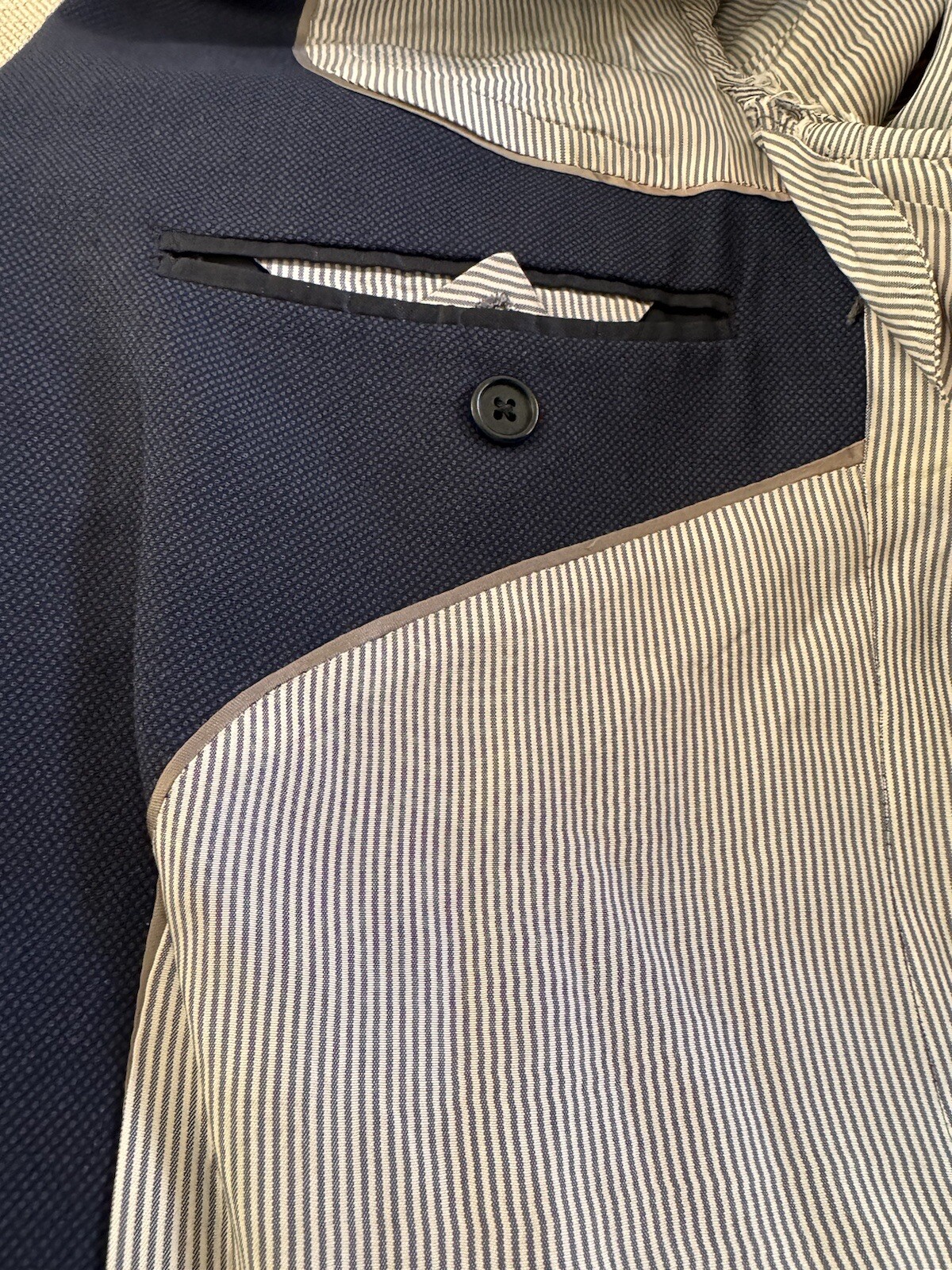 Brooks Brothers Two Button Navy Solid Notch Lapel… - image 11