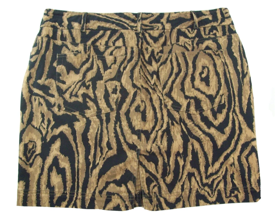 Chaps Petites Womens Animal Print Skirt SIZE 16P PETITES Sexy Cute Party Casual - Image 3 of 4
