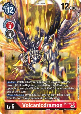 #ad Volcanicdramon EX3 012 NM Digimon TCG $2.10
