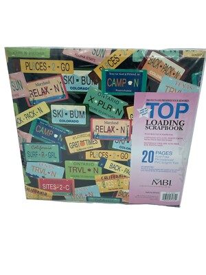 MBI Vacation Top Loading 20 Page Acid Free Photo Safe Scrapbook  Photo Album New