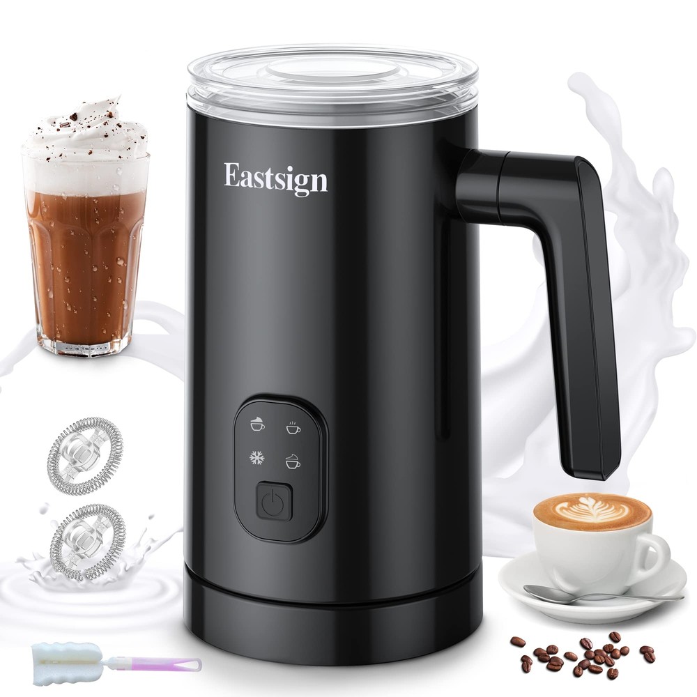 Milk Frother Frother for Coffee 4 in 1 Electric Milk Frother and Steamer Warm...
