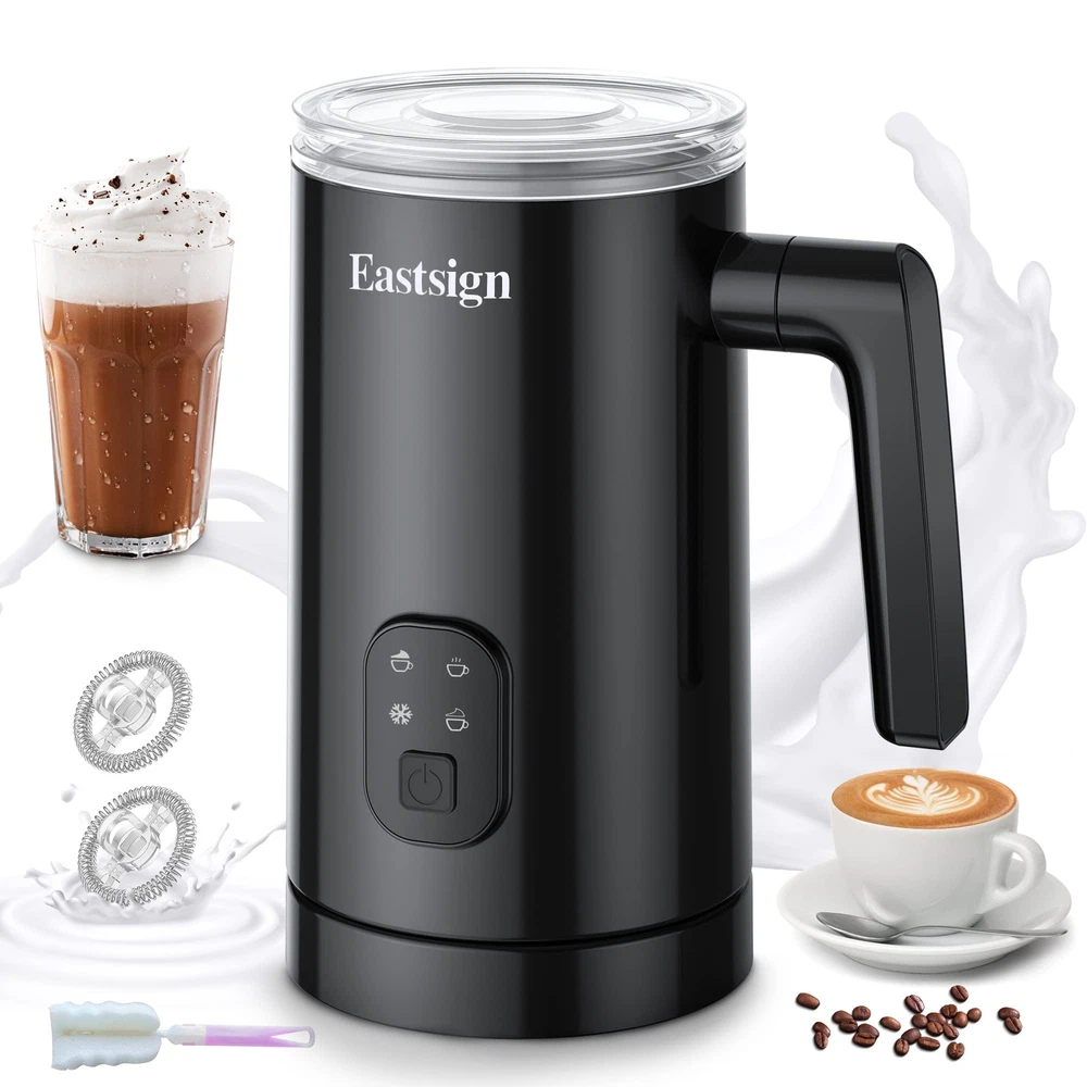 Milk Frother Frother for Coffee 4 in 1 Electric Milk Frother and Steamer Warm...