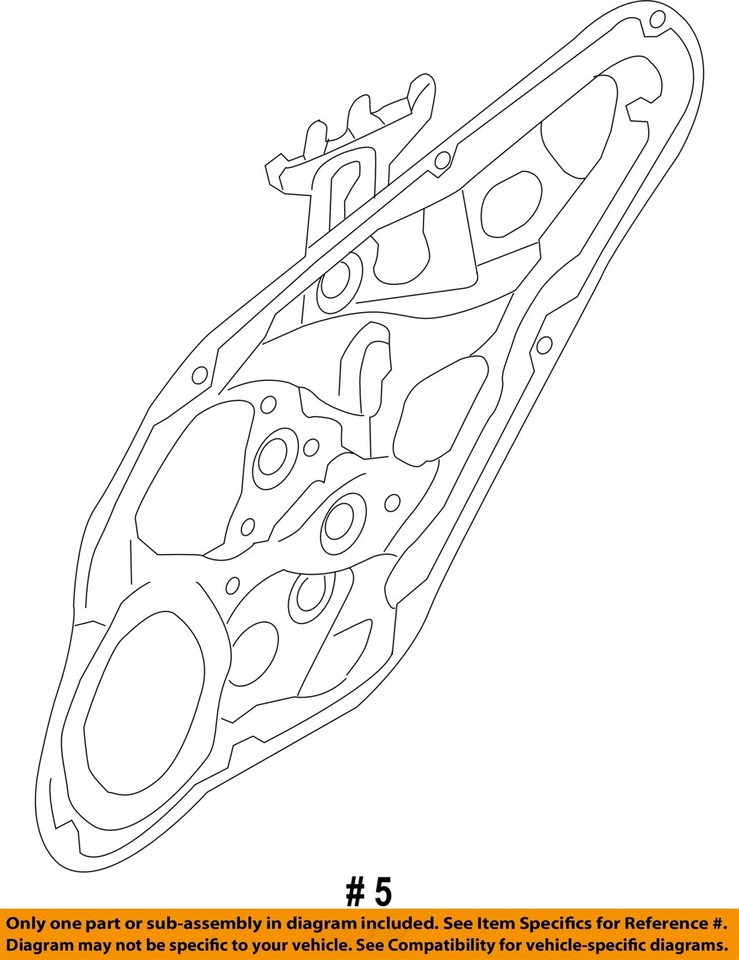 Kia Sorento LX 2011 2015 OEM puerta trasera izquierda ventana regulador eléctrico Foto 4 de 4